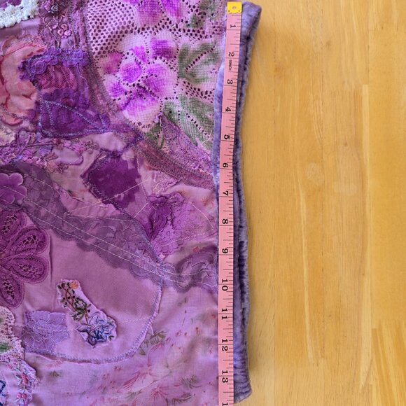 Purple Gypsy Patchwork Skirt | Roselani Jasmin |Size Small - Picture 8 of 11